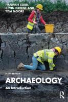 Archaeology: An Introduction 6th edition