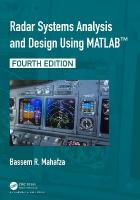 Radar Systems Analysis and Design Using MATLAB 4th edition