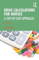 Drug Calculations for Nurses: A Step-by-Step Approach 5th edition