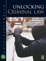 Unlocking Criminal Law 8th edition