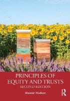 Principles of Equity and Trusts 2nd edition