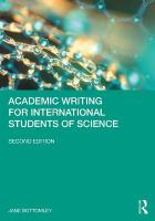 Academic Writing for International Students of Science 2nd edition