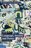 Language, Society and Power: An Introduction 6th edition
