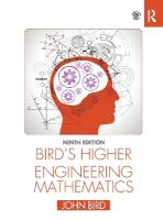 Bird's Higher Engineering Mathematics 9th edition
