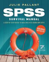 SPSS Survival Manual: A step by step guide to data analysis using IBM SPSS 7th edition