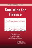 Statistics for Finance: Texts in Statistical Science