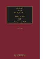 Gloag and Henderson: The Law of Scotland 15th edition