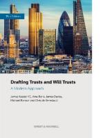 Drafting Trusts and Will Trusts: A Modern Approach 15th edition