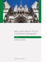 Declarations of Trust:: A Drafting Handbook 6th edition
