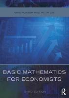 Basic Mathematics for Economists 3rd edition