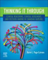 Thinking it Through: Clinical Reasoning, Clinical Judgement, and Decision  Making in Canadian Nursing