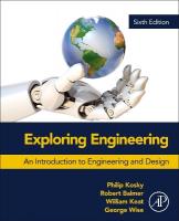 Exploring Engineering: An Introduction to Engineering and Design 6th edition