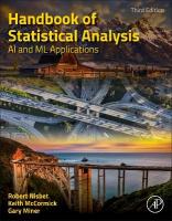 Handbook of Statistical Analysis: AI and ML Applications 3rd edition