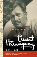 Letters of Ernest Hemingway: Volume 6, 19341936
