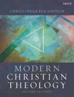Modern Christian Theology 2nd edition