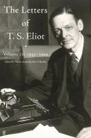 Letters of T. S. Eliot Volume 10: 19421944 Main