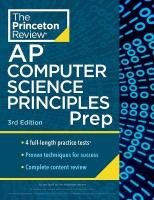 Princeton Review AP Computer Science Principles Prep, 2024: 4 Practice Tests plus Complete Content Review plus Strategies & Techniques