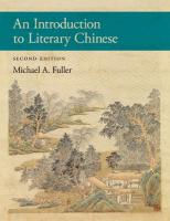 Introduction to Literary Chinese: Second Edition