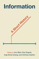 Information: A Short History