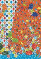 Journal Modern Batik Kawung Butterflies, Lined Paperback: Blank Lined 144 Page A5 Notebook