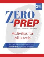 Zero Prep Activities for All Levels: Ready-to-Go Activities for In-Person and Remote Language Teaching 2nd Revised edition