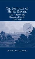Journals of Henry Sharpe: City Merchant and Hampstead Worthy, 1830-1847