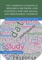 Cambridge Handbook of Research Methods and Statistics for the Social and  Behavioral Sciences: Volume 2: Volume 2: Performing Research