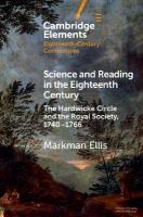 Science and Reading in the Eighteenth Century: The Hardwicke Circle and the Royal Society, 17401766