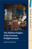 Hidden Origins of the German Enlightenment