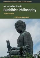 Introduction to Buddhist Philosophy 2nd Revised edition