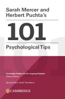 Sarah Mercer and Herbert Puchta's 101 Psychological Tips Paperback (Paperback)