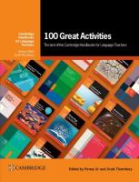 100 Great Activities: The Best of the Cambridge Handbooks for Language Teachers  (Paperback)