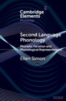 Second Language Phonology: Phonetic Variation and Phonological Representations