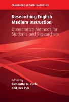 Researching English Medium Instruction: Quantitative Methods for Students and Researchers
