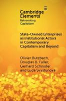 State-Owned Enterprises as Institutional Actors in Contemporary Capitalism  and Beyond