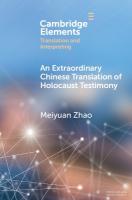 Extraordinary Chinese Translation of Holocaust Testimony