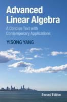 Advanced Linear Algebra: A Concise Text with Contemporary Applications 2nd Revised edition