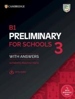 B1 Preliminary for Schools 3 Student's Book with Answers with Digital Pack (Paperback)