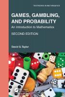 Games, Gambling, and Probability: An Introduction to Mathematics 2nd edition