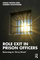 Role Exit in Prison Officers: Returning to Civvy Street