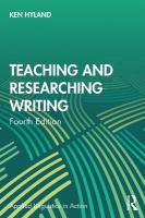 Teaching and Researching Writing 4th edition