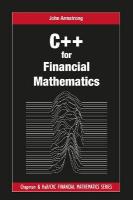 Cplusplus for Financial Mathematics