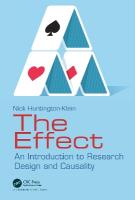 Effect: An Introduction to Research Design and Causality