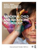 Abnormal Child and Adolescent Psychology 9th edition