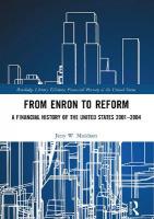 From Enron to Reform: A Financial History of the United States 20012004