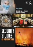 Security Studies: An Introduction 4th edition