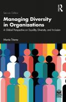 Managing Diversity in Organizations: A Global Perspective on Equality, Diversity, and Inclusion 2nd edition