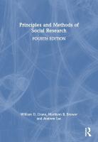Principles and Methods of Social Research 4th edition