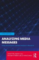 Analyzing Media Messages: Using Quantitative Content Analysis in Research 5th edition