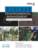 Biochar for Environmental Management: Science, Technology and Implementation 3rd edition